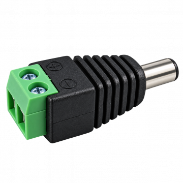 Original  MALE DC PLUG W/ SCREW TERM. | Precision Security and Low Voltage Supply
